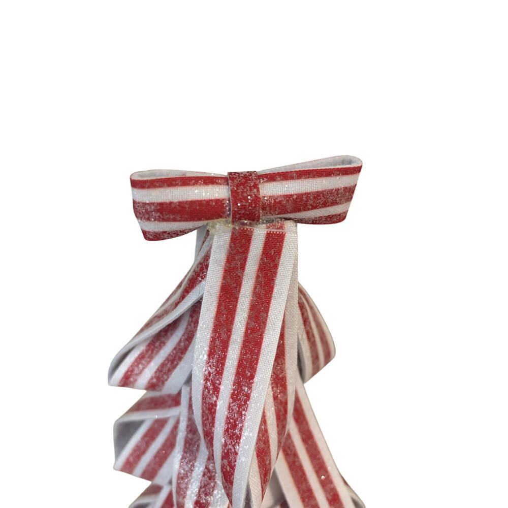 Peppermint Ribbon Holiday Tree Decor - Picture 2 of 3